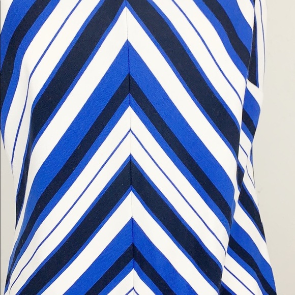 A Pea in the Pod Taylor Black & Blue Shift Dress - Picture 2 of 7